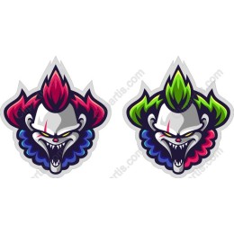 Dual Clown - Scary and Colorful