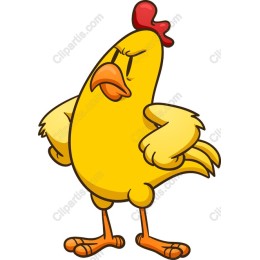 Whimsical Cartoon Chicken