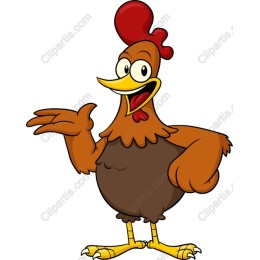 Charming Cartoon Chicken