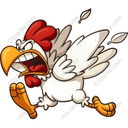 Whimsical Animated Chicken