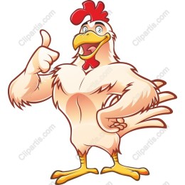 Cheerful Chicken Cartoon
