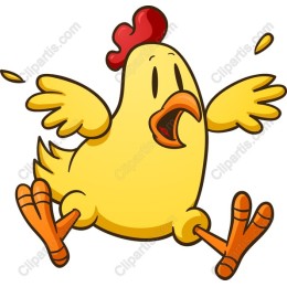 Cheerful Cartoon Chicken
