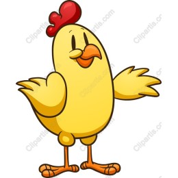 Cheerful Cartoon Chicken