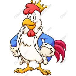 Royal Cartoon Chicken