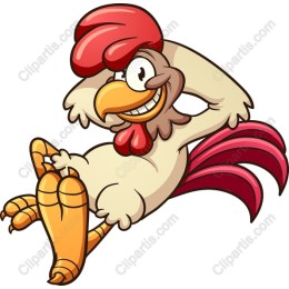 Charming Cartoon Chicken