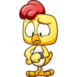 Charming Cartoon Chicken