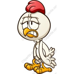 Quirky Cartoon Chicken