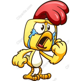 Expressive Cartoon Chicken