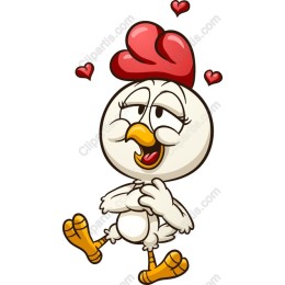 Charming Cartoon Chicken