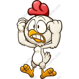 Quirky Cartoon Chicken