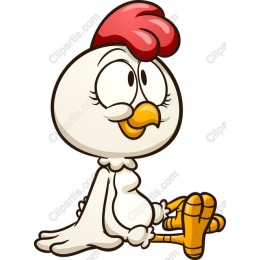 Whimsical Chicken Cartoon