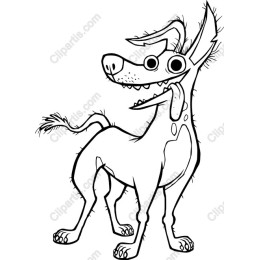 Playful Cartoon Dog