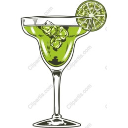 Vibrant Margarita Glass