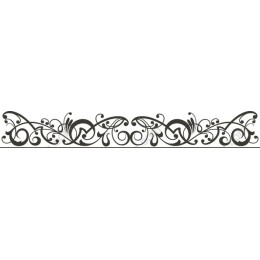 Elegant Floral Swirl Border