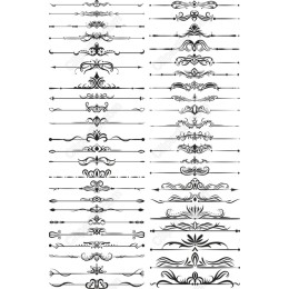 Elegant Flourish Clipart Bundle - 40 Ornate