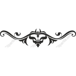 Elegant Black Decorative Flourish