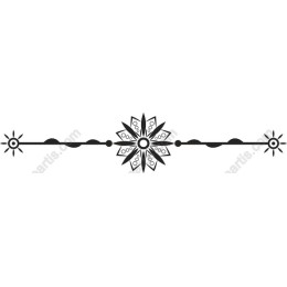 Black Floral Divider