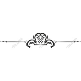 Elegant Black and White Ornament