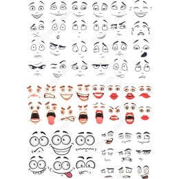 Expressive Faces Collection - Emotive Cliparts