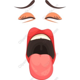Exaggerated Open Mouth