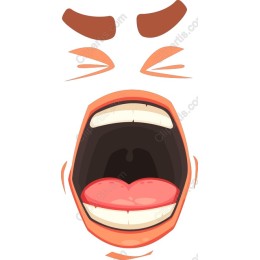 Vibrant Screaming Mouth