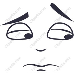 Expressive Sad Face