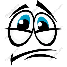 Contemplative Cartoon Face
