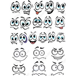Expressive Cartoon Eyes Bundle - 20 Unique s