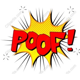 POOF! Explosion Graphic