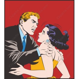 Dramatic Vintage Comic Art - Emotion in Action