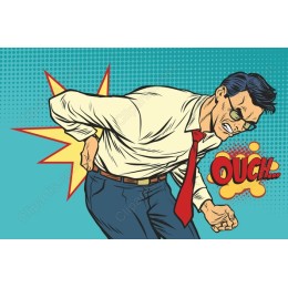 Comic Pain Expression - 'OUCH!'