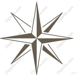 Elegant Compass Rose