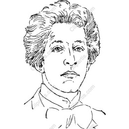 Classic Line-Art Portrait Drawing