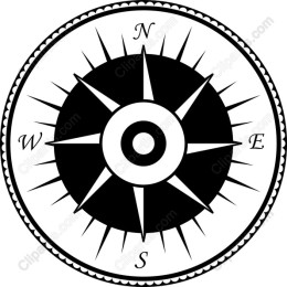 Elegant Compass Rose