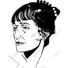 Elegant Black-and-White Portrait of a Woman
