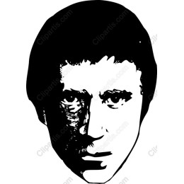 Transive Black-and-White Face