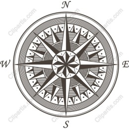 Intricate Compass Rose