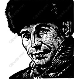 Striking Black and White Portrait