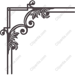 Elegant Floral Corner Frame