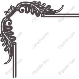 Elegant Floral Corner Ornament
