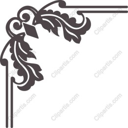 Elegant Decorative Corner Flourish