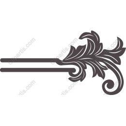 Elegant Floral Ornament