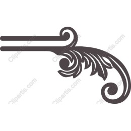 Elegant Vintage Leaf Scroll