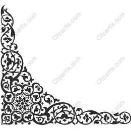 Floral Corner Ornament