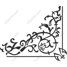 Elegant Ornate Floral Corner