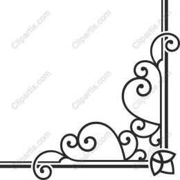 Elegant Swirl Corner Decorative