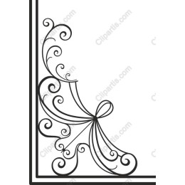 Elegant Swirl and Bow Ornament