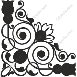 Delicate Floral Swirl