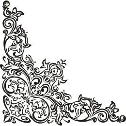 Floral Corner Decorative