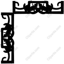 Elegant Ornamental Corner Frame